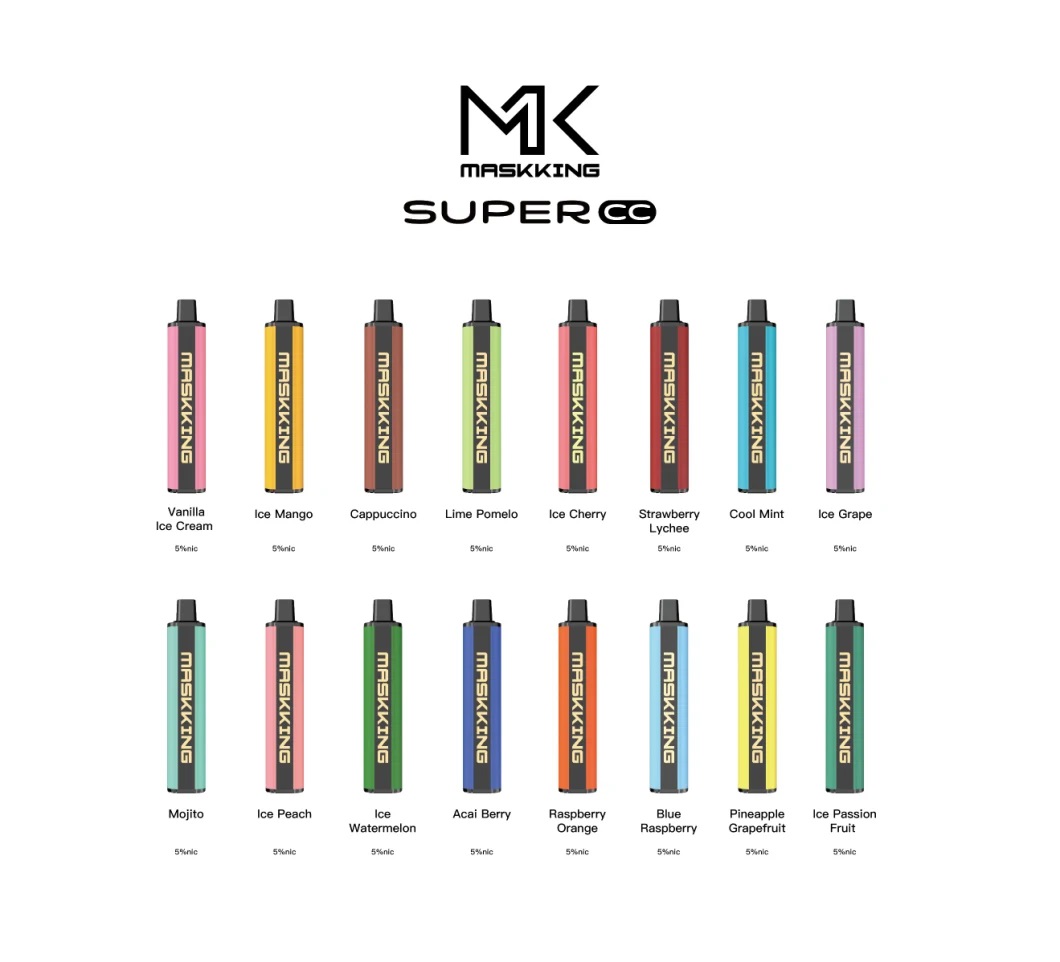 Maskking SUPER CC 3000 Puffs - Pod Descartável Varios Sabores; ciadovape.com